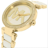 Buy Shop Michael Kors Parker White Dial Two Tone Steel Strap Watch for Women - MK6313 USA Online