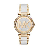 Buy Shop Michael Kors Parker White Dial Two Tone Steel Strap Watch for Women - MK6313 USA Online