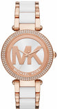 Buy Shop Michael Kors Parker White Dial Two Tone Steel Strap Watch for Women - MK6365 USA Online
