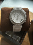 Buy Shop Michael Kors Parker White Dial White Ceramic Strap Watch for Women - MK5654 USA Online