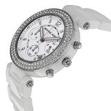 Buy Shop Michael Kors Parker White Dial White Ceramic Strap Watch for Women - MK5654 USA Online