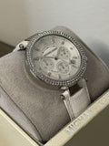 Buy Shop Michael Kors Parker White Dial White Leather Strap Watch for Women - MK2277 USA Online