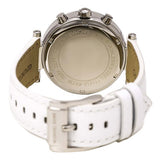 Buy Shop Michael Kors Parker White Dial White Leather Strap Watch for Women - MK2277 USA Online