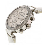 Buy Shop Michael Kors Parker White Dial White Leather Strap Watch for Women - MK2277 USA Online