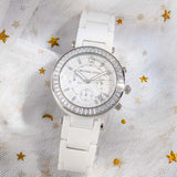 Buy Shop Michael Kors Parker White Dial White Leather Strap Watch for Women - MK5848 USA Online