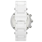 Buy Shop Michael Kors Parker White Dial White Leather Strap Watch for Women - MK5848 USA Online