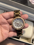 Buy Shop Michael Kors Parker White Dial with Diamonds Rose Gold Steel Strap Watch for Women - MK5491 USA Online
