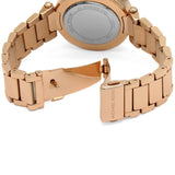 Buy Shop Michael Kors Parker White Dial with Diamonds Rose Gold Steel Strap Watch for Women - MK5491 USA Online