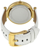 Buy Shop Michael Kors Parker White Dial with Diamonds White Leather Strap Watch for Women - MK2290 USA Online