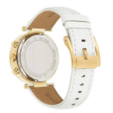 Buy Shop Michael Kors Parker White Dial with Diamonds White Leather Strap Watch for Women - MK2290 USA Online