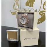 Buy Shop Michael Kors Parker White Diamonds Dial White Leather Strap Watch for Women - MK2281 USA Online