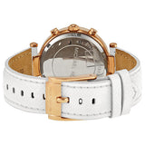 Buy Shop Michael Kors Parker White Diamonds Dial White Leather Strap Watch for Women - MK2281 USA Online