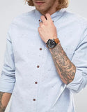 Buy Shop Michael Kors Paxton Analog Black Dial Brown Rubber Strap Watch For Men - MK8502 USA Online