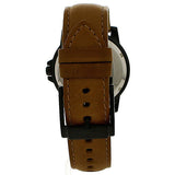 Buy Shop Michael Kors Paxton Analog Black Dial Brown Rubber Strap Watch For Men - MK8502 USA Online