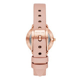 Buy Shop Michael Kors Petite Portia Silver Dial Pink Rubber Strap Watch For Women - MK2735 USA Online