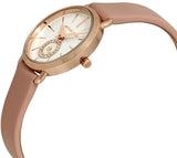 Buy Shop Michael Kors Petite Portia Silver Dial Pink Rubber Strap Watch For Women - MK2735 USA Online