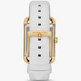 Buy Shop Michael Kors Petite Quartz White Dial White Leather Strap Watch for Women - MKO1059 USA Online