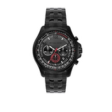 Buy Shop Michael Kors Pilot Chronograph Black Dial Black Steel Strap Watch For Men - MK9127 USA Online