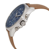 Buy Shop Michael Kors Pilot Chronograph Blue Dial Brown Leather Strap Watch for Men - MK9128 USA Online