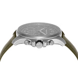 Buy Shop Michael Kors Pilot Chronograph Grey Dial Grey Leather Strap Watch for Men - MK9129 USA Online