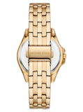 Buy Shop Michael Kors Mini Pilot Quartz Gold Dial Gold Steel Strap Watch For Women - MK7366 USA Online