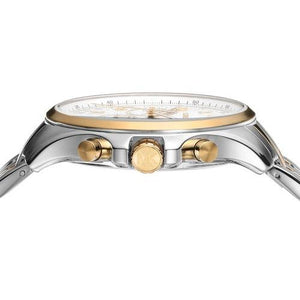 Buy Shop Michael Kors Pilot Multifunction Chronograph White Dial Two Tone Steel Strap Watch for Men - MK9126 USA Online