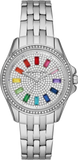 Buy Shop Michael Kors Pilot Quartz Silver Dial Silver Steel Strap Watch For Women - MK7368 USA Online