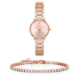 Buy Shop Michael Kors Portia Analog Quartz Rose Gold Dial Rose Gold Steel Strap Watch For Women - MK3839 USA Online