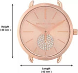 Buy Shop Michael Kors Portia Analog Quartz Rose Gold Dial Rose Gold Steel Strap Watch For Women - MK3839 USA Online