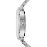 Buy Shop Michael Kors Portia Black Dial Silver Steel Strap Watch for Women - MK3638 USA Online