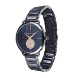 Buy Shop Michael Kors Portia Blue Dial Blue Stainless Steel Strap Watch for Women - MK3680 USA Online