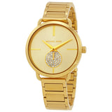 Buy Shop Michael Kors Portia Gold Dial Gold Steel Strap Watch for Women - MK3639 USA Online