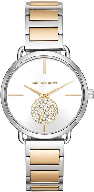 Buy Shop Michael Kors Silver Dial Two Tone Steel Strap Watch for Women - MK3679 USA Online