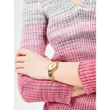 Buy Shop Michael Kors Portia Quartz Gold Dial Gold Steel Strap Watch For Women - MK3838 USA Online