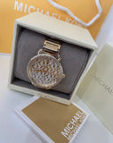 Buy Shop Michael Kors Portia Quartz Gold Dial Gold Steel Strap Watch For Women - MK3886 USA Online
