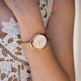 Buy Shop Michael Kors Portia Quartz Rose Gold Dial Rose Gold Steel Strap Watch For Women - MK3678 USA Online