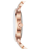 Buy Shop Michael Kors Portia Quartz Rose Gold Dial Rose Gold Steel Strap Watch For Women - MK3678 USA Online