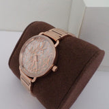 Buy Shop Michael Kors Portia Quartz Silver Dial Rose Gold Steel Strap Watch For Women - MK3887 USA Online