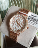 Buy Shop Michael Kors Portia Quartz Silver Dial Rose Gold Steel Strap Watch For Women - MK3887 USA Online