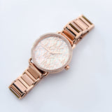Buy Shop Michael Kors Portia Quartz Silver Dial Rose Gold Steel Strap Watch For Women - MK3887 USA Online