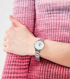 Buy Shop Michael Kors Portia Quartz Silver Dial Silver Steel Strap Watch For Women - MK3837 USA Online