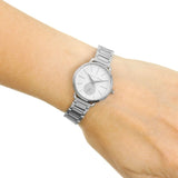 Michael Kors Portia Quartz Silver Dial Silver Steel Strap Watch For Women - MK3837