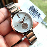 Buy Shop Michael Kors Portia Quartz Silver Dial Two Tone Steel Strap Watch For Women - MK3709 USA Online
