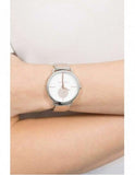 Buy Shop Michael Kors Portia Quartz Silver Dial Two Tone Steel Strap Watch For Women - MK3709 USA Online