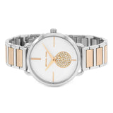 Buy Shop Michael Kors Portia Quartz Silver Dial Two Tone Steel Strap Watch For Women - MK3709 USA Online