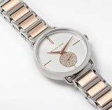 Buy Shop Michael Kors Portia Quartz Silver Dial Two Tone Steel Strap Watch For Women - MK3709 USA Online