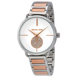 Buy Shop Michael Kors Portia Quartz Silver Dial Two Tone Steel Strap Watch For Women - MK3709 USA Online