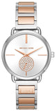 Buy Shop Michael Kors Portia Quartz Silver Dial Two Tone Steel Strap Watch For Women - MK3709 USA Online