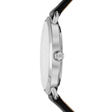Buy Shop Michael Kors Portia Quartz White Dial Black Leather Strap Watch For Women - MK2658 USA Online