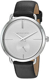 Buy Shop Michael Kors Portia Quartz White Dial Black Leather Strap Watch For Women - MK2658 USA Online